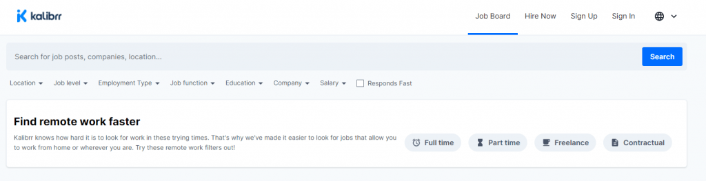 Kalibrr job search engine career philippines