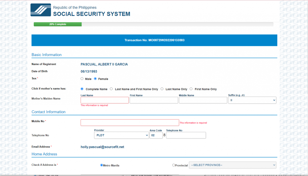 SSS Portal