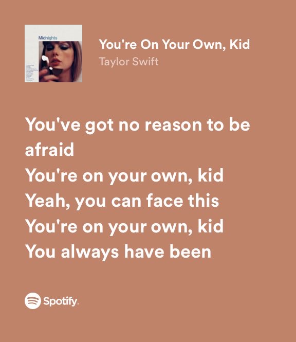 You’re On Your Own, Kid as The Introvert