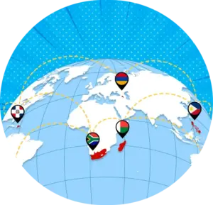 Sourcefit global locations map