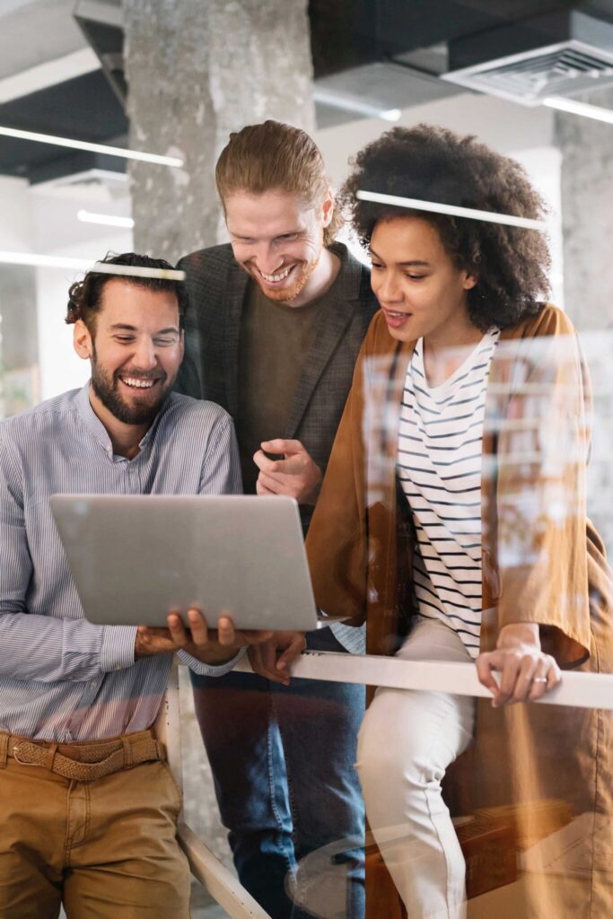 Happy discussion with developers — Top BPO Solutions | Outsourcing Services In The Philippines