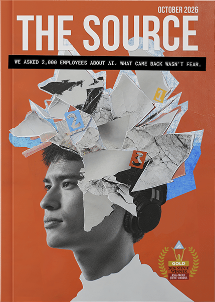 The Source October 2026 cover, Sourcefit AI adoption survey results across 2,000+ offshore employees
