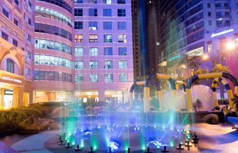 eastwood city at night